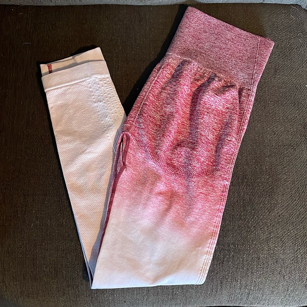 Gymshark Pink Ombre dup leggings
